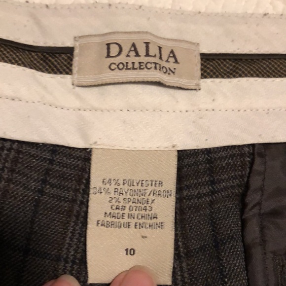 Dalia ladies pants size 10. Charcoal plaid pattern. - Picture 7 of 7
